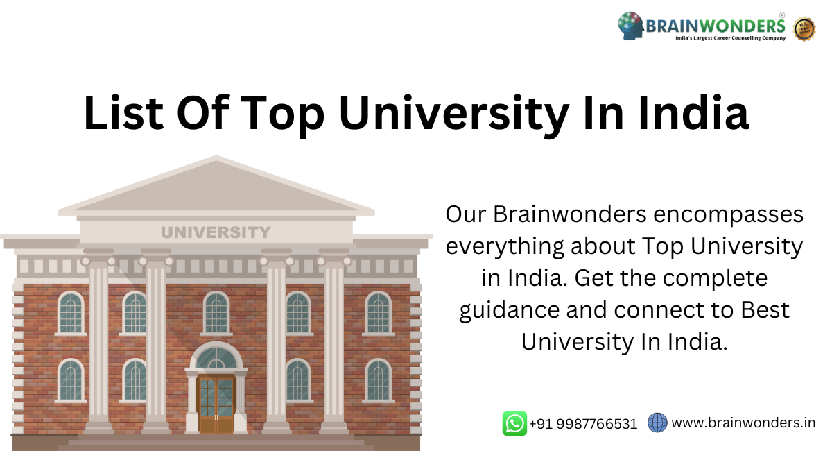 List Of Top university In India - Brainwonders